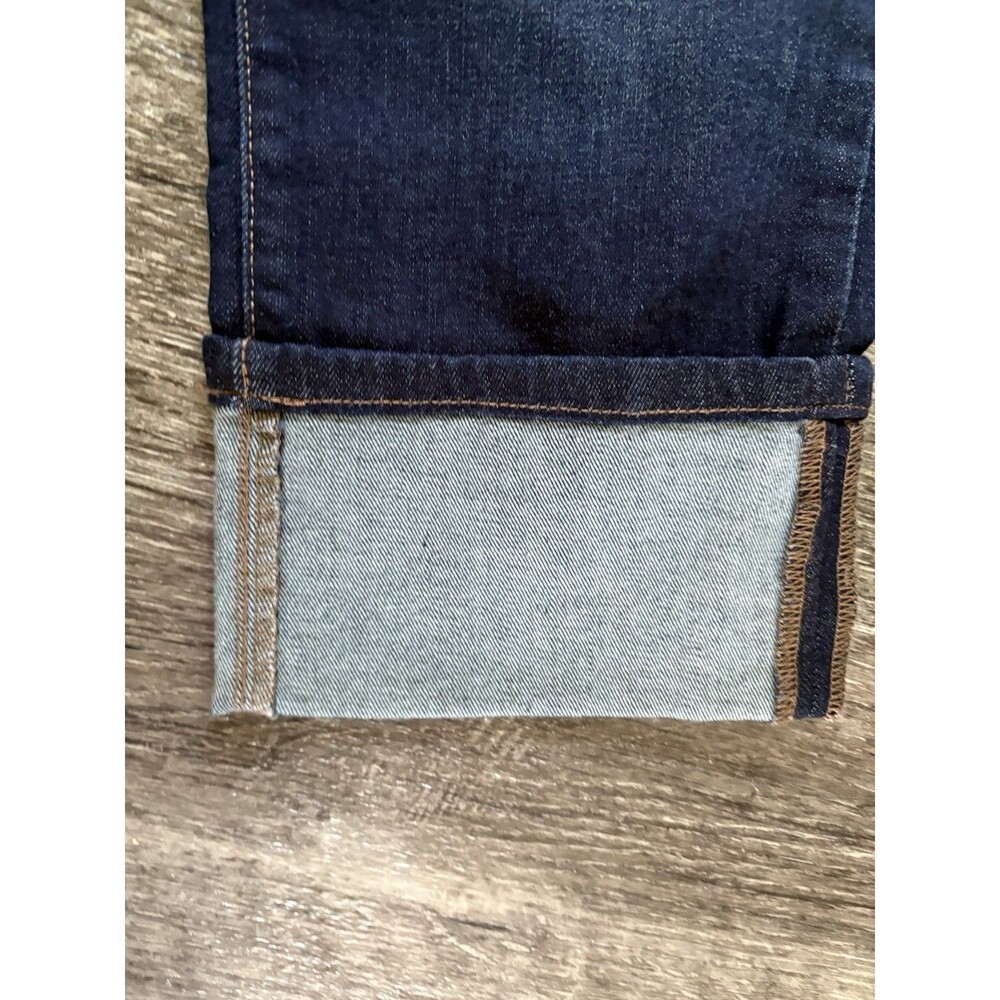 A.n.a Women's Jeans Size30/10 Cuffed Capri Jeans Dark Wash Mid Rise Stretch - Picture 3 of 4